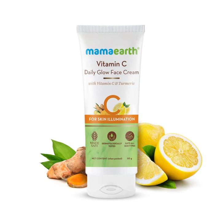 Mamaearth Vitamin C Daily Glow Face ointment With Vitamin C & Turmeric for Skin Illumination-80 g