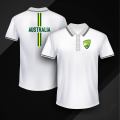 Australia ‍Short Sleeve Collar Polo Cricket Jersey For Men - Half Sleeve Collar Polo t shirt - Australia Fan Jersey. 