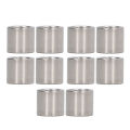 Threaded Sleeve Rod, M10x1.5 10 Pcs L13mm Round Connector Nut 304 Stainless Steel for Pipeline Maintenance.