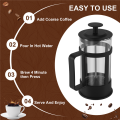 French Press Coffee & Tea Maker 12Oz, Glass Coffee Press Rust-Free. 