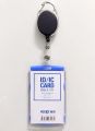 ID Card Cover Holder With Yoyo Hanging Clip Ring Badge ( 01 Pcs).