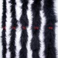 2 Meters Black Fluffy Marabou Feathers Boa Scarf Natural Turkey Feather On Ribbon Decor Wedding Dress Clothing Sewing Accessory.