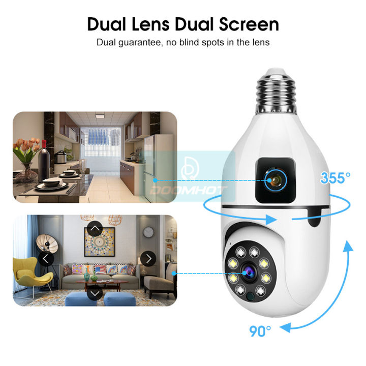 Doomhot%20Camera%20Dual%20Upgrade%20Light%20Bulb%20Camera%20Camera%20Screen%20Dual%20Lens%20Intelligent%20Tracking%20PTZ%20Detection%20Alarm%20Infrared%20Night%20Vision%20Multiple%20Platforms%20Connected%20Cellphone%20WiFi%20-%20Image%203