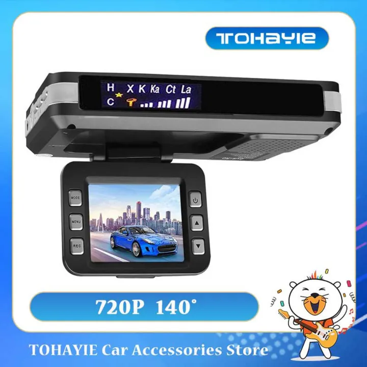 TOHAYIE 140° HD Car Camera Car DVR Camera Video Registrator Recorder G-sensor Night Vision Dash Camera Video (with 8G Card)
