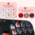 Mini HitBox Controller SOCD Arcade Stick Keyboard RGB Cherry Switch For PC Android PS4 Misterfpga.