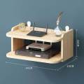 Wall Mount Wi-Fi Router Storage Paraphernalia Holder Hanging Set Top Box Stand. 