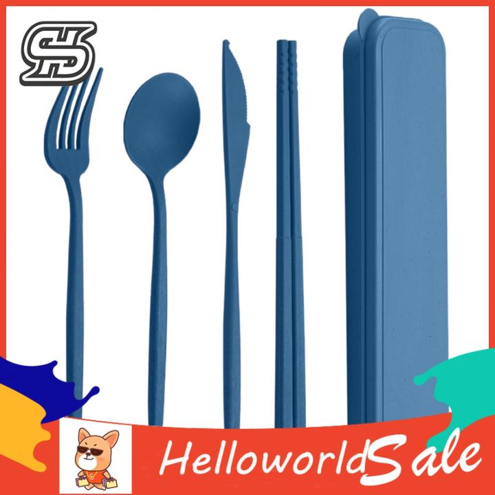 HelloWorld%20Tableware%20Set%20Eco-friendly%20BPA%20Free%20Spoon%20Fork%20Cutter%20Chopsticks%20Cutlery%20Set%20-%20Image%202
