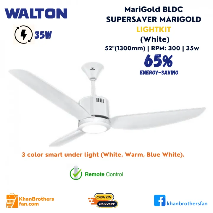 Walton%20BLDC%20Supersaver%20Marigold%20Silent%20Ceiling%20Fan%2052%20Inch%20with%20Fiber%20Blades%20-%20Image%203