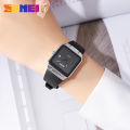 SKMEI Women Fashion Elegant Stopwatch Quartz Watches Womens Casual Simple Wristwatches Waterproof Famale Clcok Reloj Mujer 2173. 