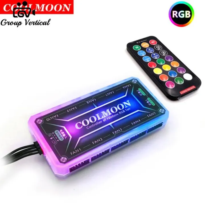 Group%20Vertical%20Coolmoon%20RGB%20Remote%20Controller%20Dc12v%205a%20Led%20Smart%20Fan%20Controller%20With%2010pcs%206-pin%20Fan%20Ports%202pcs%204-pin%20Light%20Bar%20Ports%20-%20Image%209