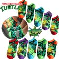 Teenage Mutant Ninja Turtles TMNT Socks Cartoon Women Men Anime Cute Socks Short Cotton Blends Low Cut Ankle Boat Socks Summer. 