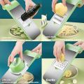 Japanese Kitchen Chopping Artifact 5 In 1 Vegetable Potato Chip Slicer For Scalloped Potatoes Kitchen Slicer. 