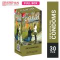 Coral Super Ultra Thin Lubricated Natural Latex Condom - Full Box - 3x10=30pcs. 
