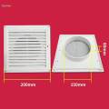 Air Cover Rustproof Wall Vent Vent Return Grill for Home Ceiling Office 150mm.