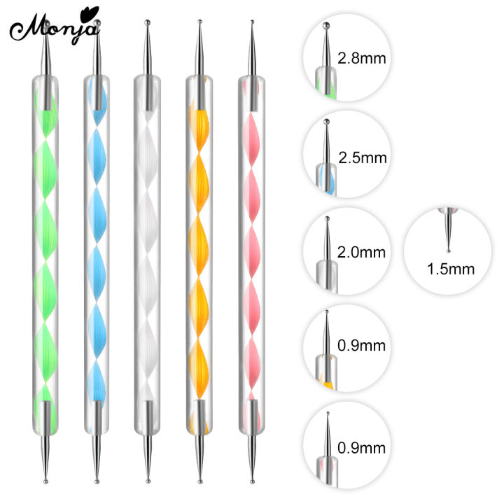 Monja%205Pcs/set%20Nail%20Art%20Dual%20End%20Dotting%20Pen%20Rhinestone%20Gem%20Jewelry%20Beads%20Sequins%20Pick%20Up%20Acrylic%20Gel%20Polish%20Polka%20Dot%20DIY%20Painting%20-%20Image%208