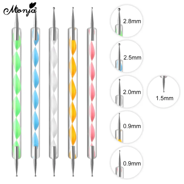 Monja%205Pcs/set%20Nail%20Art%20Dual%20End%20Dotting%20Pen%20Rhinestone%20Gem%20Jewelry%20Beads%20Sequins%20Pick%20Up%20Acrylic%20Gel%20Polish%20Polka%20Dot%20DIY%20Painting%20-%20Image%208
