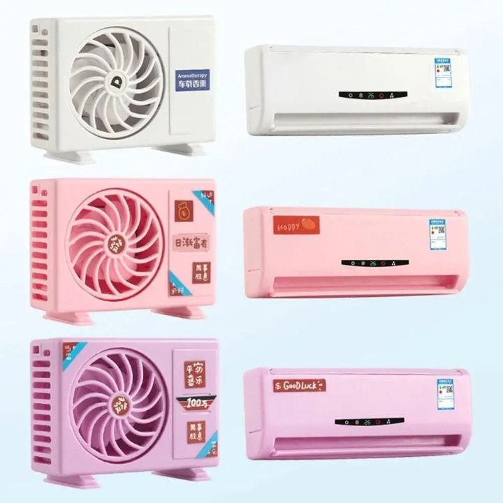 Air Conditioner Shape Fragrance Solar Energy Rotation Turntable Diffuser Dashboard Air Refill Stick Freshener Freshener Car L0E9