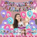 Gabby Dollhouse Candy Boxes Birthday Party Supplies Gabby Cake Decorations Plates Cups Banner Balloons Girls Baby Shower Favor. 