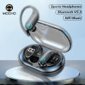 MOCHO Headset Bluetooth Earphone TWS Wireless Olahraga Earphone LED Earbud 9D Bluetooth G37 Dengan Mic sport bass. 