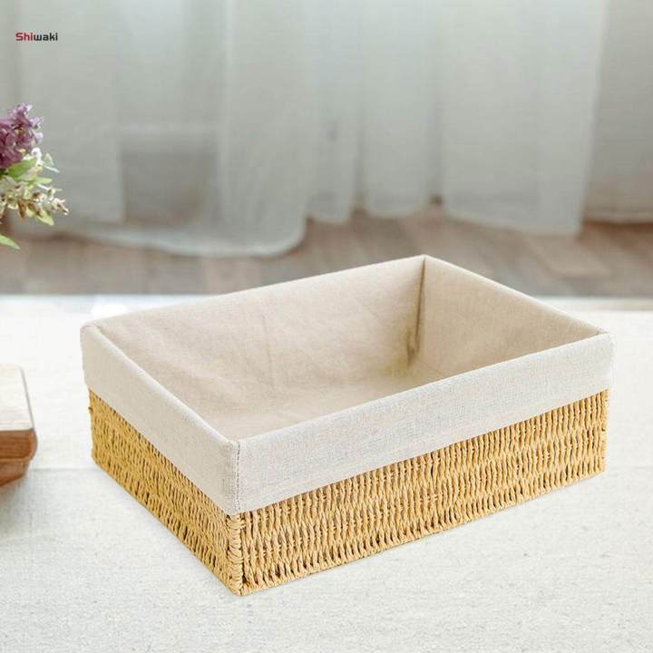 Woven%20Basket%20Storage%20Bread%20Basket%20Handwoven%20Cosmetics%20Storage%20Box%20Decorative%20Basket%20for%2034x26.5x13cm%20-%20Image%204