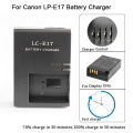 LC-E17 E17E Battery Charger For Canon EOS 200D M3 M5 M6 750D 760D T6i T6s 800D 77D Kiss X8i Camera LPE17 LP-E17 Battery Charger.