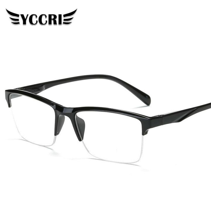 +0.75 To +4.0 Fashion Half-Frame Myopia Glassse Ultrlight Women Retro Clear Lens Reading Glasses Gafas Lectura Glasses for Men