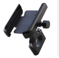 Aluminum mobile phone holder for motorcycle -Bike / Bicycle Mobile Phone Holder- Handlle Black. 