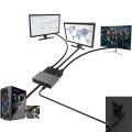 DisplayPort 1x3 Splitter MST SST Adapter DP1.4 Hub 8K@60Hz 4K@120Hz Multi Monitor Splitter for Extended Display and Mirror Mode.