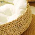 Cat Bed Basket Washable Cat House for Large Cats Small Dogs Kitten White Pillow 43x14cm.