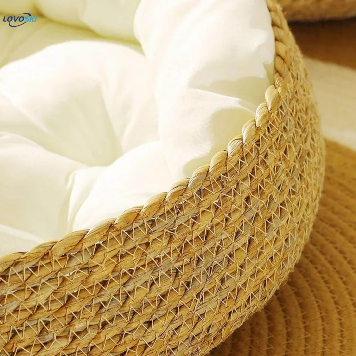Cat%20Bed%20Basket%20Washable%20Cat%20House%20for%20Large%20Cats%20Small%20Dogs%20Kitten%20White%20Pillow%2043x14cm%20-%20Image%204