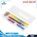 140pcs Breadboard Jumper Wire U Shape Solderless Breadboard Jumper Cable Wire Kit Box for DIY Shield - Multi Plug. 