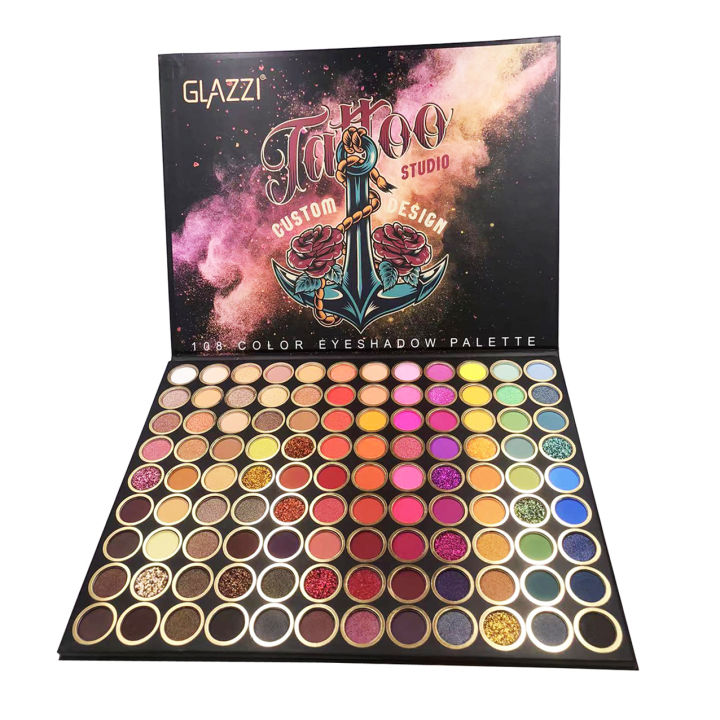 New 108 Colors Women Shimmery Matte Eyeshadow Palette Girls Professional Eye Cosmetic Long Lasting Waterproof Makeup Tools 2022 KKhao