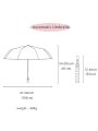 Automatic Umbrella Long Handle Extra Large Double Three Four Female Black Rubber Sun Protection Double Layer Wind Resistant Male.
