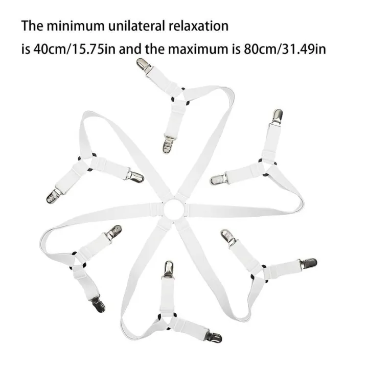 Sheet%20Suspenders%20Adjustable%20Elastic%20Bed%20Sheet%20Holder%20Straps%20For%20Full%20Bed%20Fitted%20Sheet%20Straps%206%20Way%20Cross%20With%2012%20Heavy%20Duty%20-%20Image%206