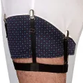 2pcs Men Elastic Garter Belt Sock Shirt Stay Holder Clip Non-slip Locking Clamp. 
