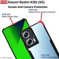 For Xiaomi Redmi K50i Xunddu Shockproof TPU Bumper Clear Acrylic Mobile Phone Case Back Cover.