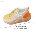 Women Casual Sneakers Sports Shoes Rubber Soles Lightweight Breathable Trainers Lace up Shoes for Ladies Girls Fishing Pants Outdoor Female , Yellow 38. 