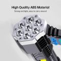 7 LED flashlight waterproof flashlight rechargeable emergency light rechargeable heavy-duty big flashlight led rechargeable high power Flashlight search light long range flashlight chargeable torchlight powerful torch flashlights. 