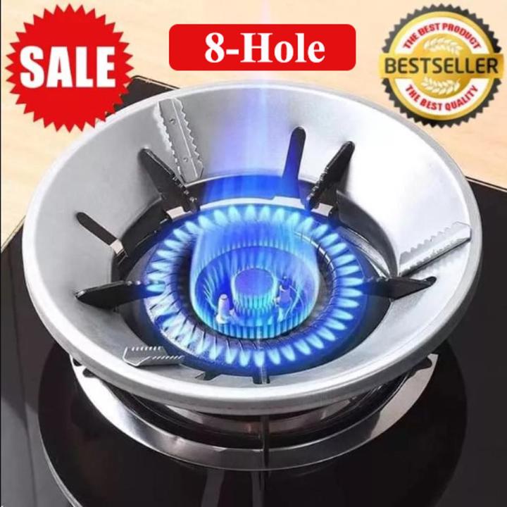 Energy Saving Gas Stove Cover Windproof Disk Windshield Bracket Universal Round Shape(Combo Pack)