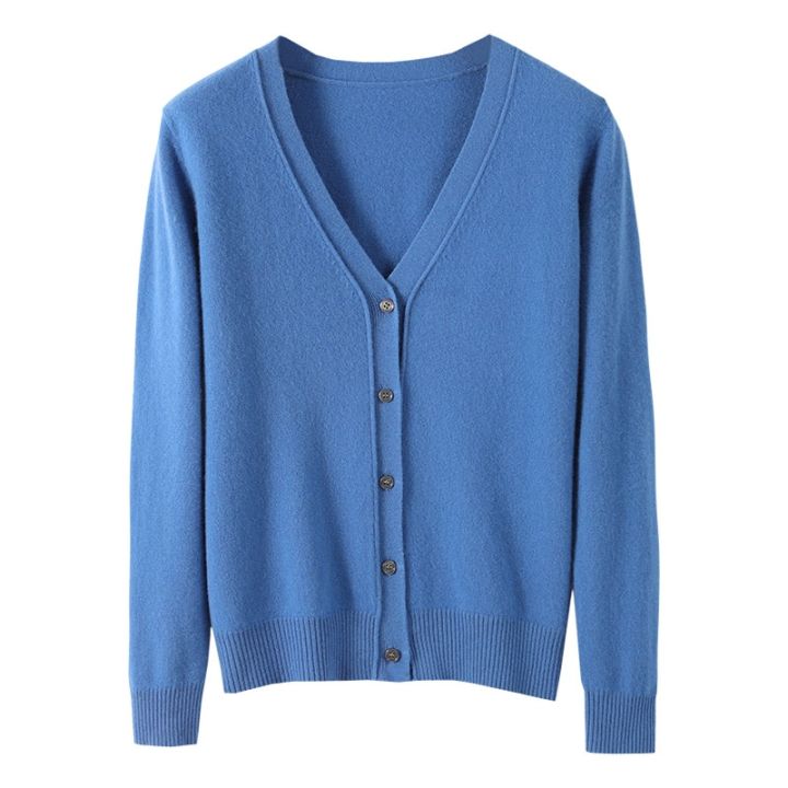 2022%20cashmere%20sweater%20cardigan%20women's%20long%20sleeved%20elegant%20Vintage%20sweater%20cashmere%20knitted%20spring%20and%20autumn%20coat%20-%20Image%207