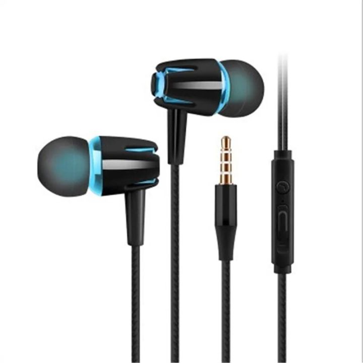 3.5mm Wired Headphones In Ear Headset Wired Earphones With Microphone Bass Stereo Earbuds Sports In-line Control For Android
