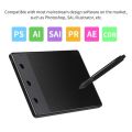 Huion H420 4x2.23 Inch Professional Graphics Drawing Tablet Signature Pad Board - black. 