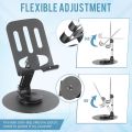 360° Rotating Full Metal Phone & Tablet Stand – Aluminum Alloy Adjustable Desktop Holder for Mobile Devices.