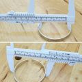 Plastic Vernier Caliber 150mm Calipers Measuring Instrument Handle Tool Double Scale Sliding Measurement Ruler for Students-white B.