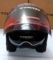 Torq Atom Mat Red Halfface Helmet With Sunvisor.. 