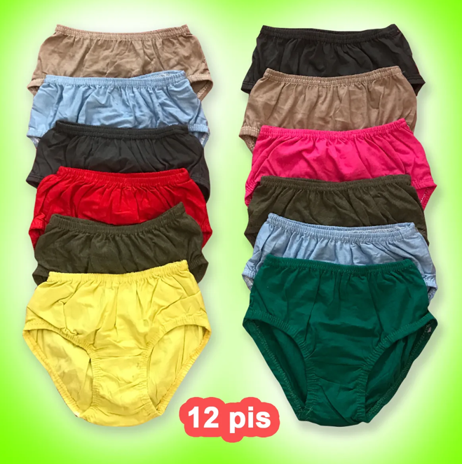 12 Pieces Girls panty Multi Color kids Pant 0-10 years baby by any Color
