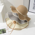 New Grass Knitted Hat for Spring Summe Sunflower Design Sunshade Hat for Outdoor Vacation Sun Protection UV Protection Sun Hat.