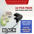 Beideli NBR Foam Table Protector Anti-Collision Baby Safety Furniture Corner Protection Edge & Corner Guards - 10 Pcs Pack.
