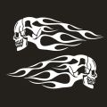 Universal Modification Accessories Helmet Decration 3D Fuel Tank Stickers Motorcycle Ornament Flame Skulls Decals. 