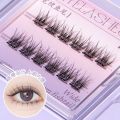 Bqi Glue-Free False Eyelash Experience Pack Unremovable Single Cluster Grafting Recyclable Glue-Free Travel Small Box Trial Eyelash.
